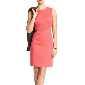 Banana Republic Textured Coral Sheath Dress